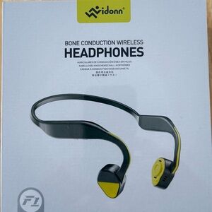 Bone Conduction Wireless Headphones - Black and Yellow